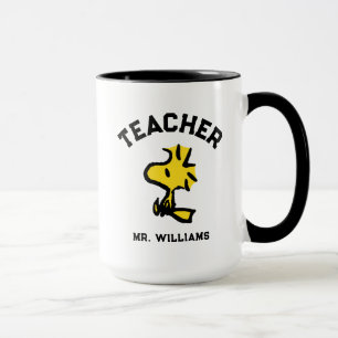 Jordnötter Woodstock Tittar Ahead Teacher Mugg