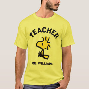 Jordnötter   Woodstock Tittar Ahead Teacher T Shirt