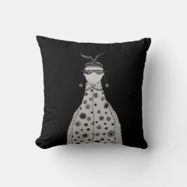 Jordöringen av potatisblommor kudde