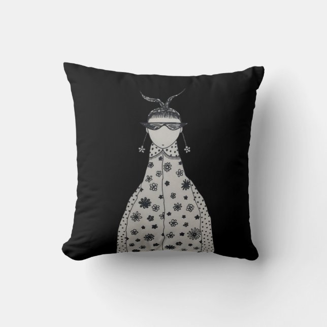 Jordöringen av potatisblommor kudde (Framsida)