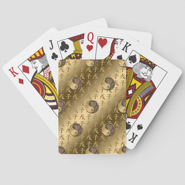 Jordråtta Casinokort (Baksidan)