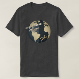 Jordsatelliten och Astronaut T Shirt