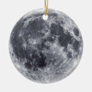 Jordsidan och Måne-ornament Julgransprydnad Keramik