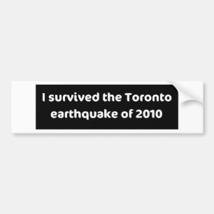 JORDSKALV Toronto Bildekal