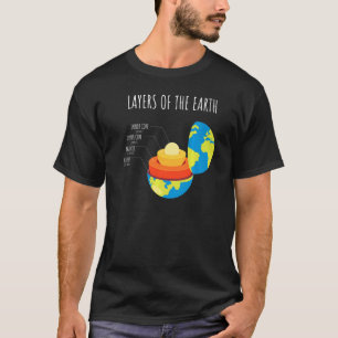 Jordskorgens Lagrar av jordens geologi T Shirt