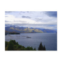 Jordslaw på Sjö Wakatipu, Queenstown, New Zeal