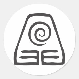 Jordsymbol Runt Klistermärke