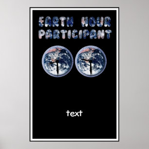 Jordtimdeltagare (w/Clocks) Poster