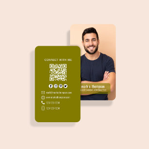 Jordton Foto QR-kod Koppla med mig Visitkort