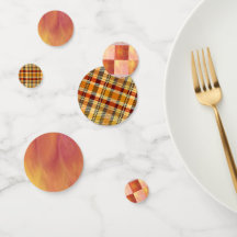 Jordtonade himlar brickor & Plaid konfetti