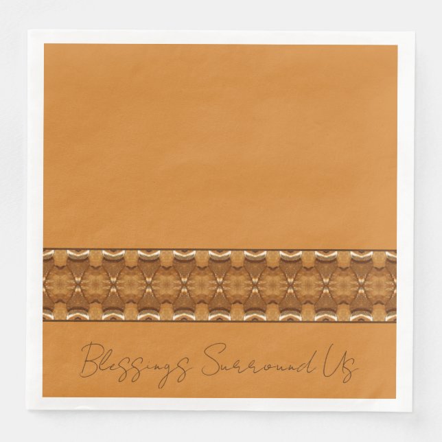 Jordtoner med Guld Pappersservett (Framsida)