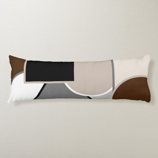 Jordtonsblock färg kroppskudde (Framsidan)