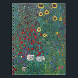 Jordträdgård w Solros by Klimt, Vintage Flowers Anteckningsbok Med Spiral<br><div class="desc">Gustav Klimt är en vintage av blommigten Viktorian Era Symbolism bra art. En naturscen med olika blommor och solblommor i en trädgård på en gård.
Konstnären Gustav Klimt (1862-1918) var en österrikisk symbolmålare och en av de mest framstående medlemmarna i rörelsen Wien Art nouveau.</div>