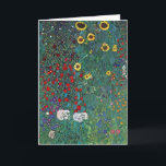 Jordträdgård w Solros by Klimt, Vintage Flowers Kort<br><div class="desc">Gustav Klimt är en vintage av blommigten Viktorian Era Symbolism bra art. En naturscen med olika blommor och solblommor i en trädgård på en gård. Om konstnären: Gustav Klimt (1862-1918) var en österrikisk symbolmålare och en av de mest framstående medlemmarna i rörelsen Wien Art nouveau.</div>