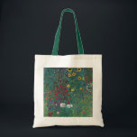 Jordträdgård w Solros by Klimt, Vintage Flowers Tygkasse<br><div class="desc">Gustav Klimt är en vintage av blommigten Viktorian Era Symbolism bra art. En naturscen med olika blommor och solblommor i en trädgård på en gård. Om konstnären: Gustav Klimt (1862-1918) var en österrikisk symbolmålare och en av de mest framstående medlemmarna i rörelsen Wien Art nouveau.</div>