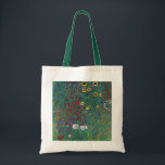 Jordträdgård w Solros by Klimt, Vintage Flowers Tygkasse<br><div class="desc">Gustav Klimt är en vintage av blommigten Viktorian Era Symbolism bra art. En naturscen med olika blommor och solblommor i en trädgård på en gård. Om konstnären: Gustav Klimt (1862-1918) var en österrikisk symbolmålare och en av de mest framstående medlemmarna i rörelsen Wien Art nouveau.</div>