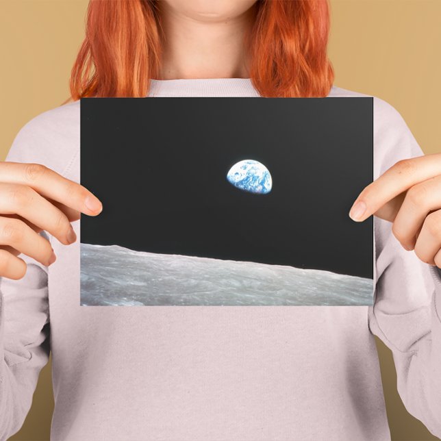 Jorduppgång Vykort (Earthrise Space Photo Postcard)