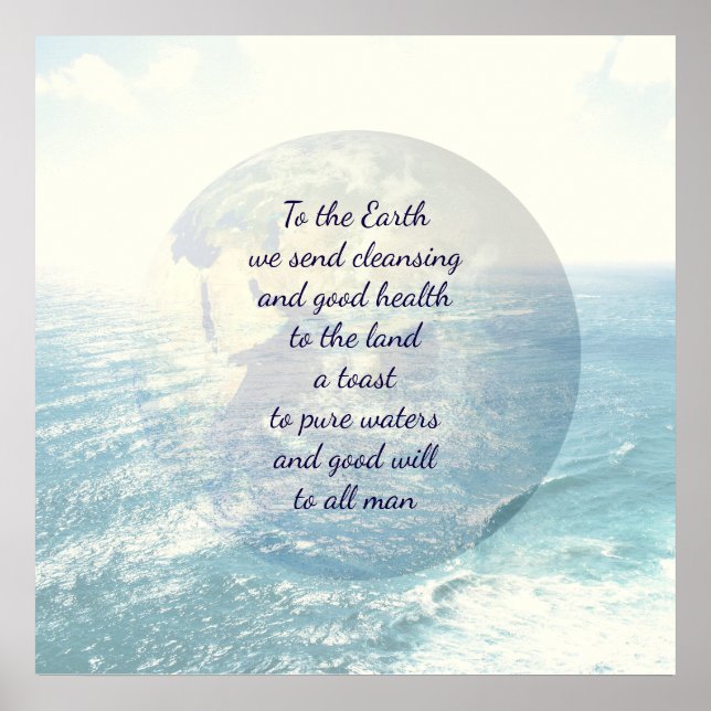 Jordvälsignelse Poster (Framsidan)