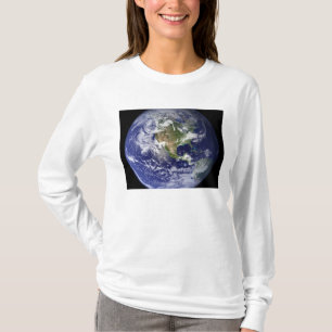 Jordvisning den westerna halvklotet t shirt