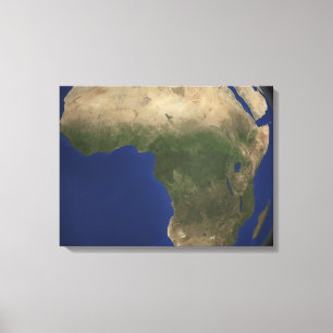 Jordvisninglandcover över afrika canvastryck