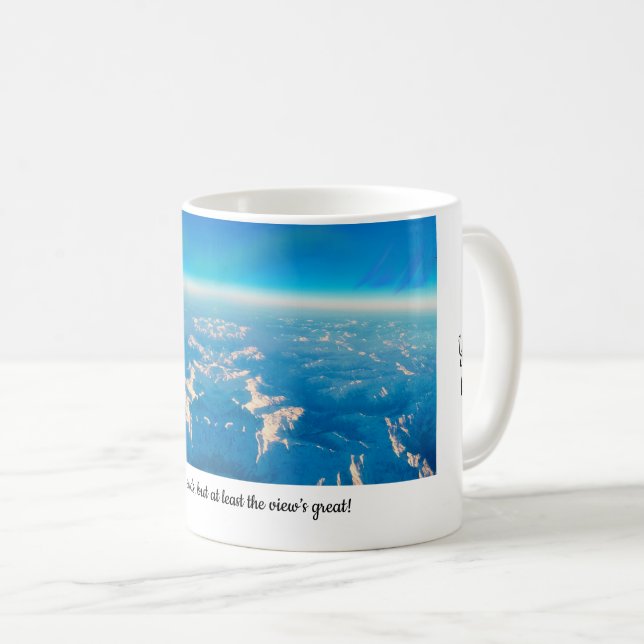 Jordvyn snö med tak, bergsområde kaffemugg (Framsida höger)
