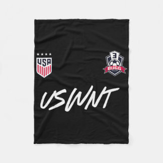 Jordyn Bugg 3 Navy Uswnt Officiellt Licensierad  Fleecefilt