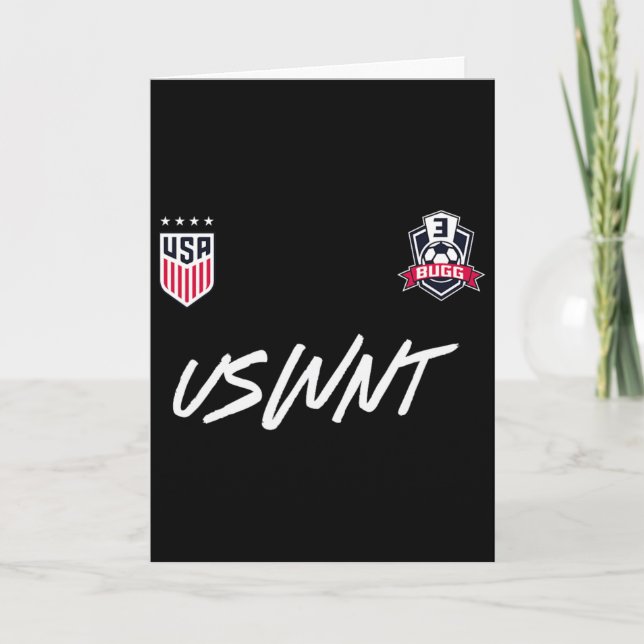 Jordyn Bugg 3 Navy Uswnt Officiellt Licensierad  Kort (Framsida)