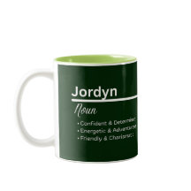 Jordyn Personlig Namn Kaffe Mugg