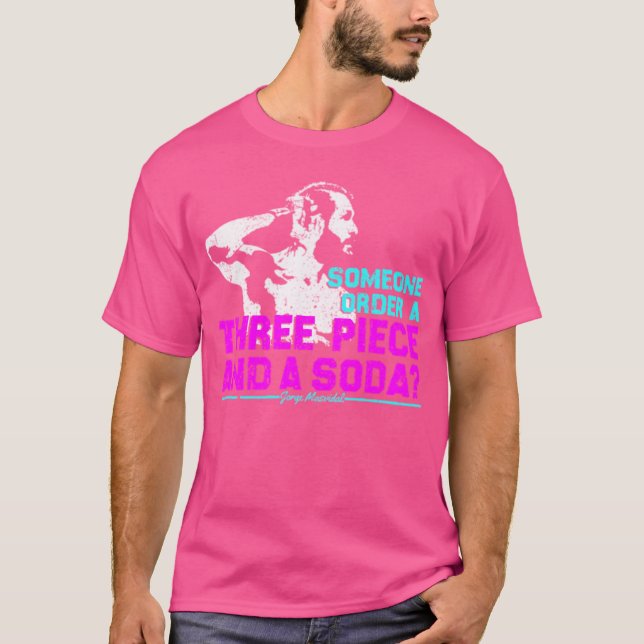 Jorge Masvidal Three Biet och Soda T Shirt (Framsida)