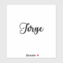 Jorge Namn - Handskriftlig calligrafi Klistermärken