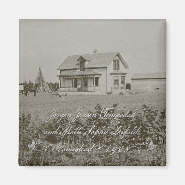 Jorgen & Sophie Tengesdal Homestead Magnet (Framsidan)