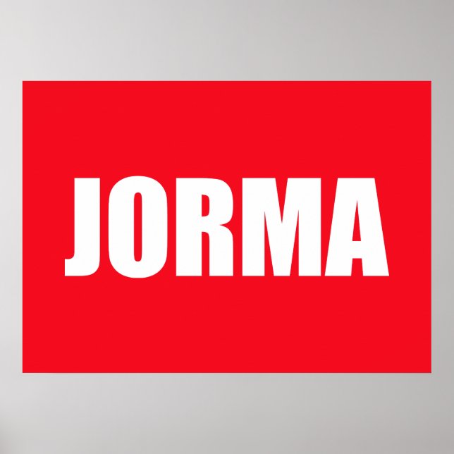 Jorma Poster (Framsidan)