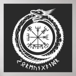 Jormungandr - Nordiska Rune Poster