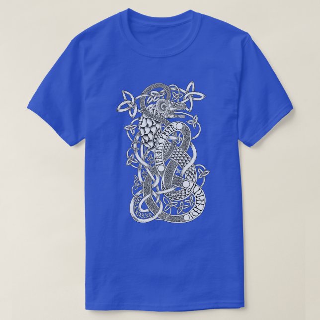 Jormungandr Norse Mythology Midgard Serpent 2 T Shirt (Design framsida)