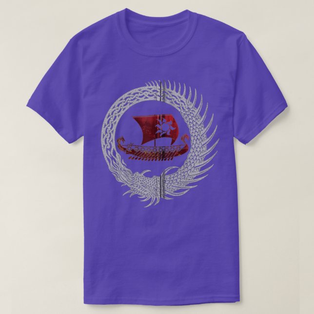 Jormungandr Vikings Dragon Frakt Viking Myths Gift T Shirt (Design framsida)