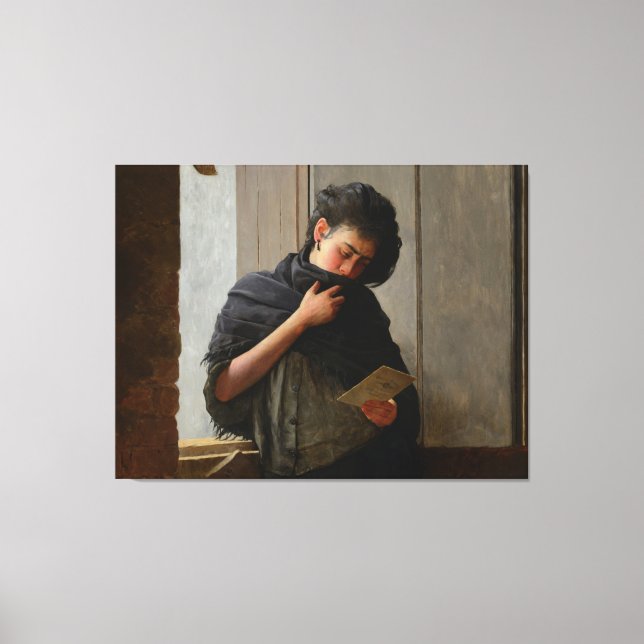 José Almeida Jr - Saudade (Longing) (1899) Canvastryck (Framsida)