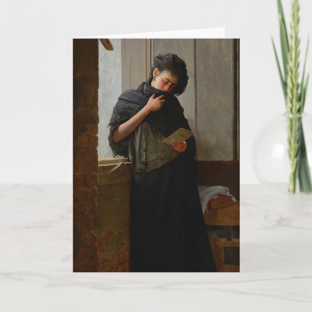 José Almeida Jr - Saudade (Longing) (1899) Kort (Framsida)