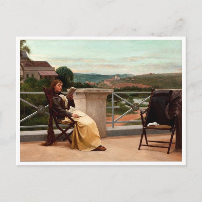 Jose Ferraz Almeida Jr., Woman Reading Vykort (Framsida)