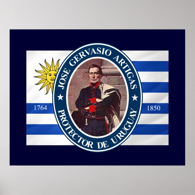 Jose Gervasio Artigas Poster (Framsidan)