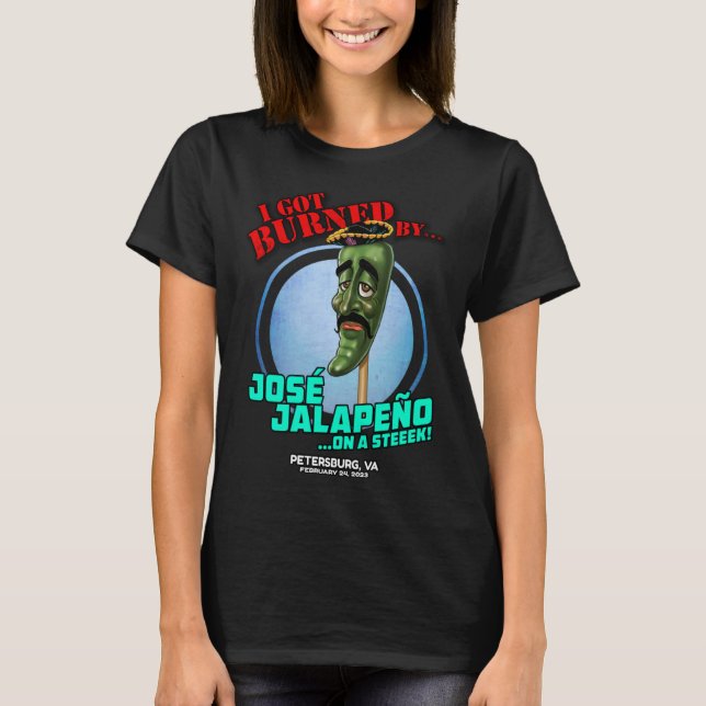 Jose Jalapeno On A Stick Petersburg VA 2023 T Shirt (Framsida)