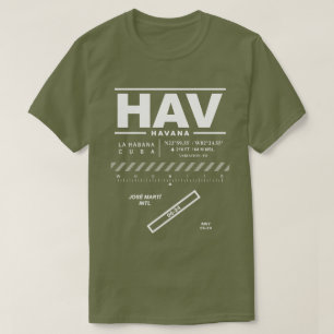 José Martí Internationell flygplats HAV T-Shirt