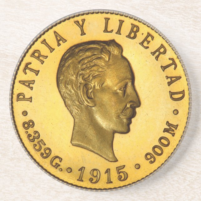 Jose Marti-mynt (1915) Underlägg (Framsidan)