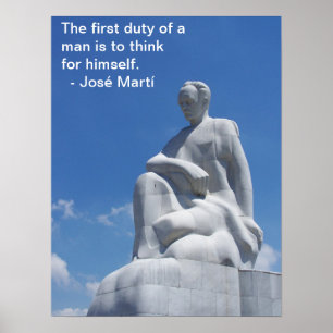 José Martí Statue Poster