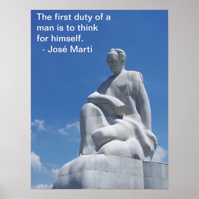 José Martí Statue Poster (Framsidan)