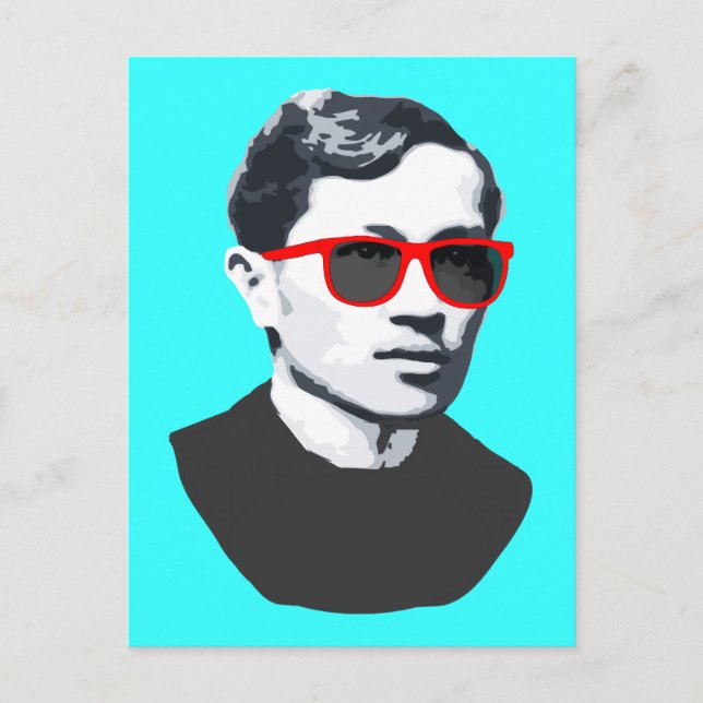 Jose "Pepe" Rizal Sunnies T-shirt Vykort (Framsida)