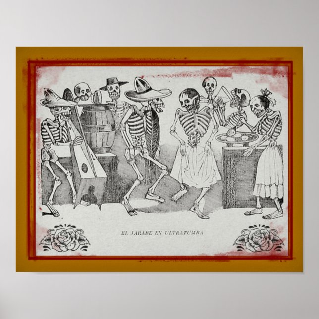José Posada-El jarabe en ultratumba 14"x11" Skriv  Poster (Framsidan)