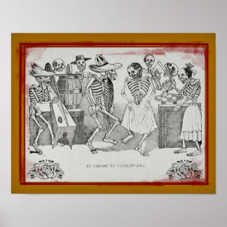 José Posada-El jarabe en ultratumba 14"x11" Skriv  Poster