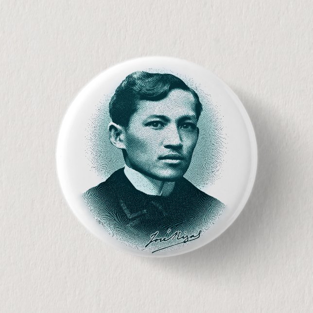 Jose Rizal (det gröna trycket) Knapp (Framsida)