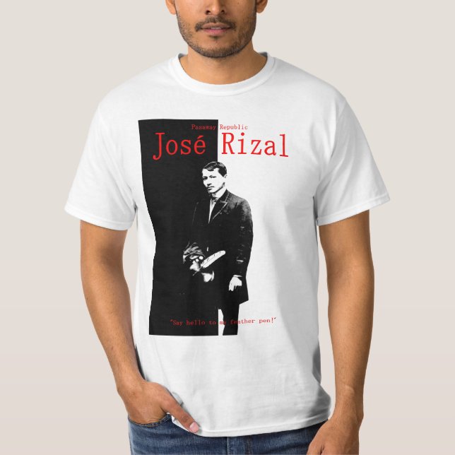 Jose Rizal, filippinsk medborgarehjälte Tee (Framsida)