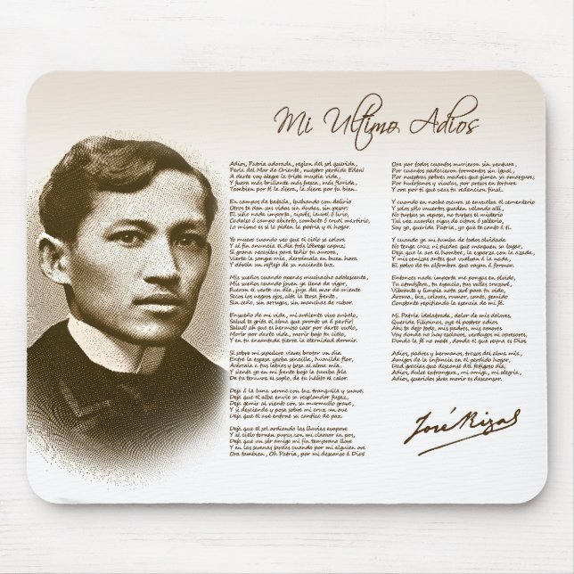 Jose Rizal Mi Ultimo Adios Musmatta (Framsidan)